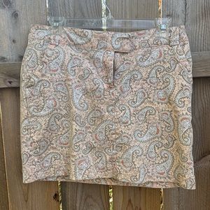 Tommy Hilfiger, paisley, retro, preppy mini skirt